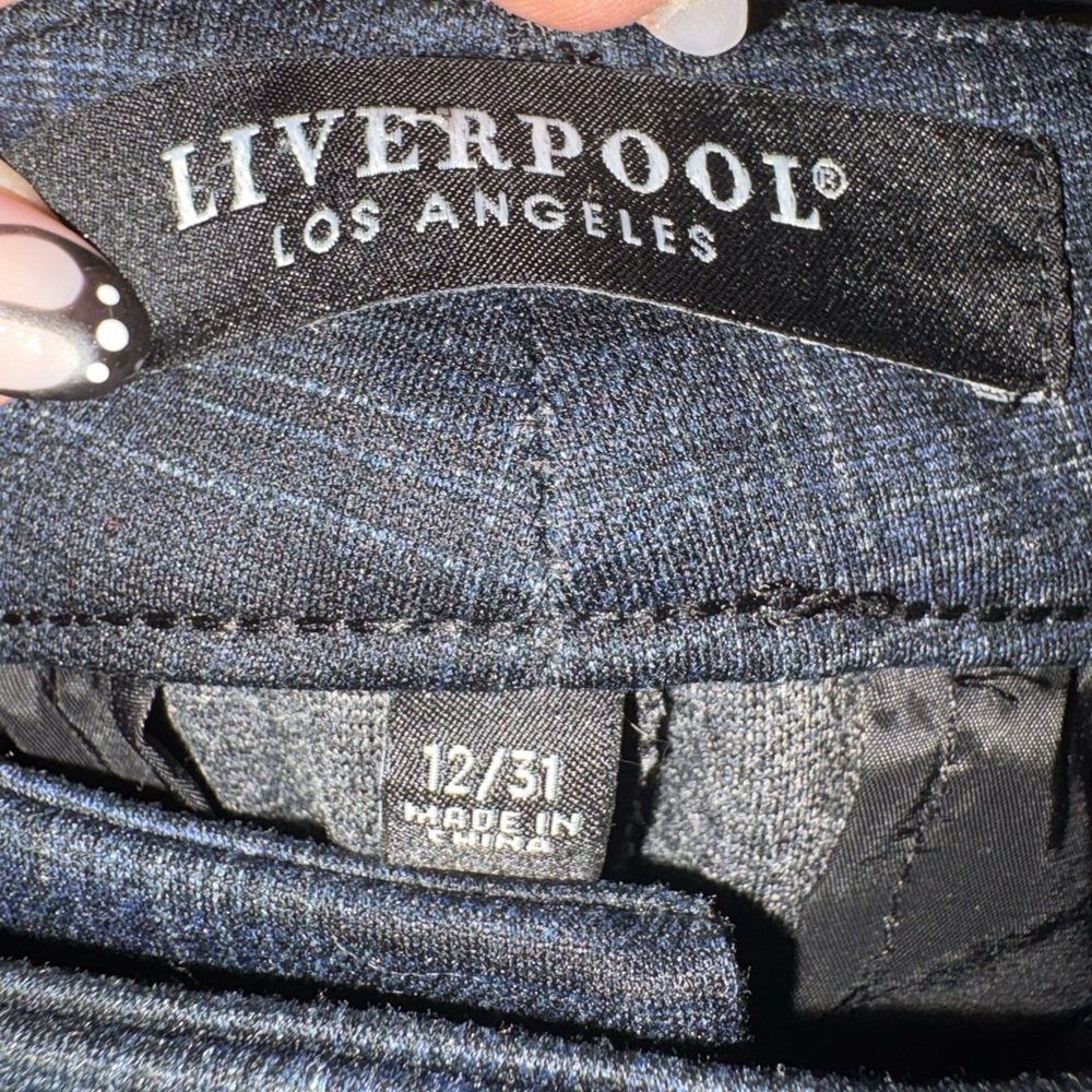 Liverpool dark Gray Plaid Trousers - Picture 5 of 7